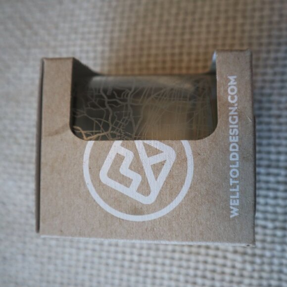 NWT Well Told 11oz Los Angeles Map Glass - Picture 3 of 5